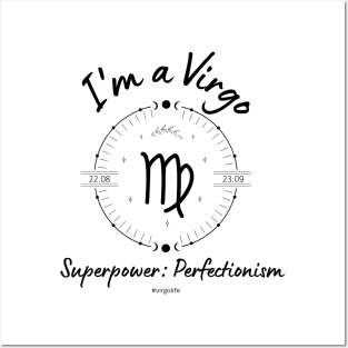 I'm a Virgo Superpower: Perfectionism Posters and Art